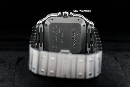 Cartier Santos De Cartier Medium Steel WSSA0029 Silver Dial 35.1MM Box & Papers