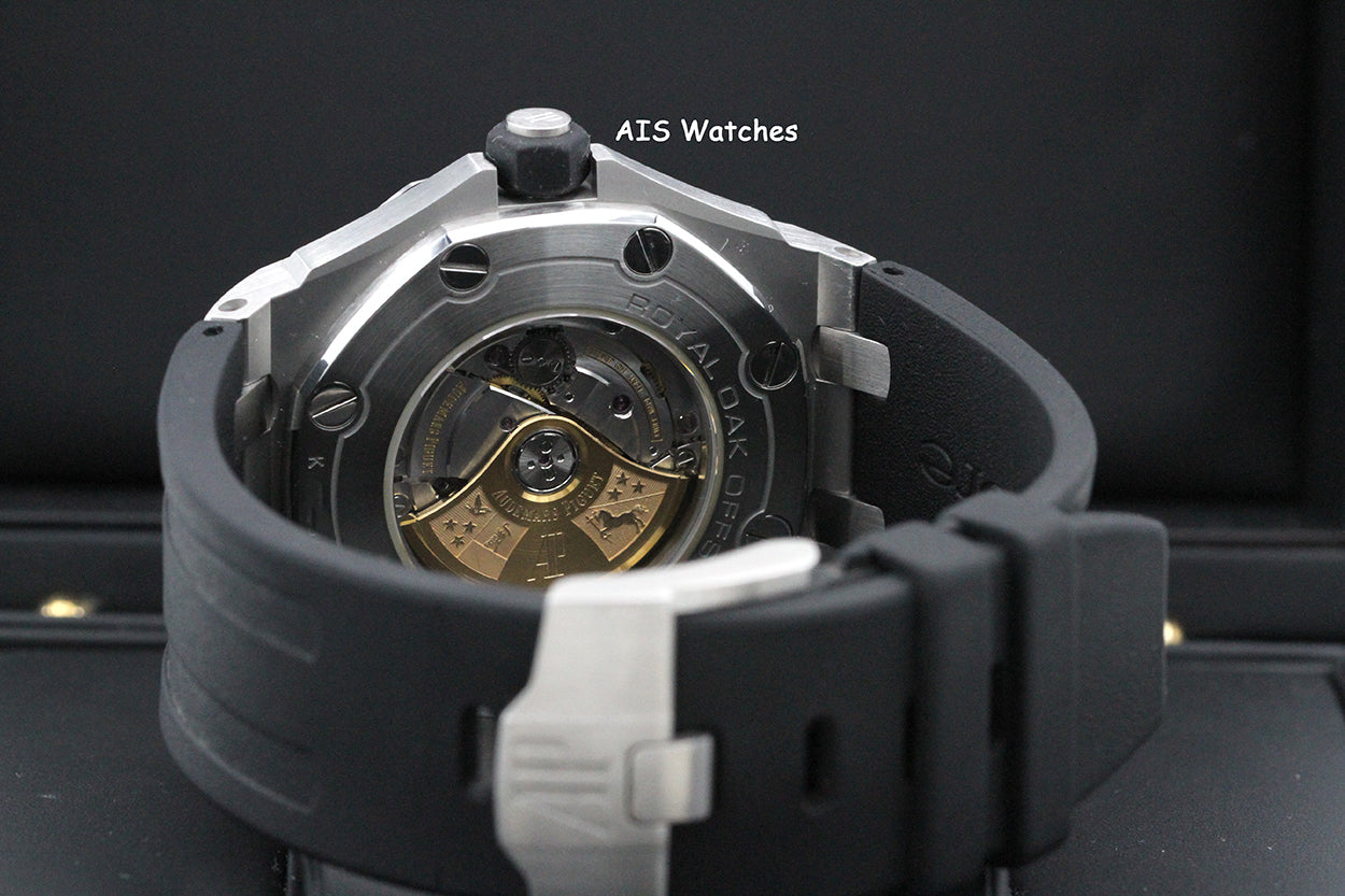 Audemars Piguet 15710ST Royal Oak Offshore Diver Black Dial 42MM Box & Papers