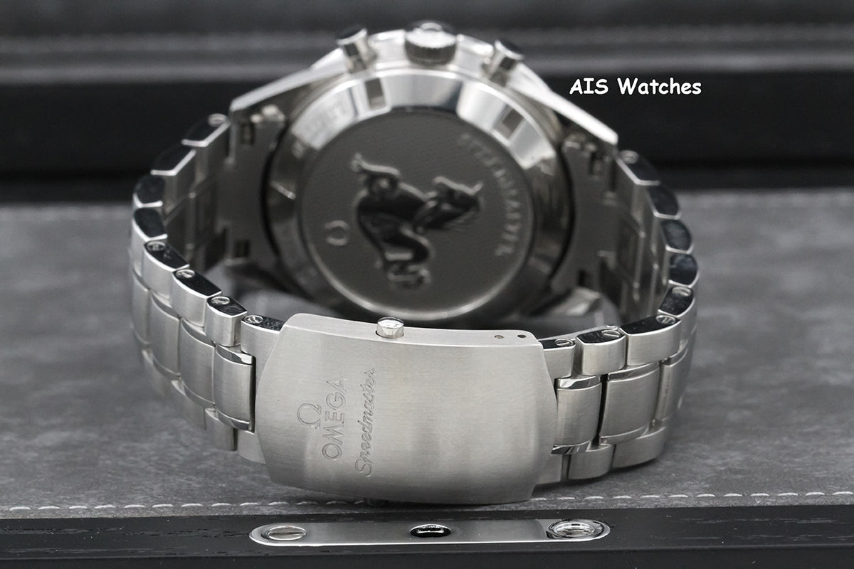 Omega Speedmaster CK2998 Blue SS Bracelet / Leather 311.33.40.30.02.001 Box&Papers