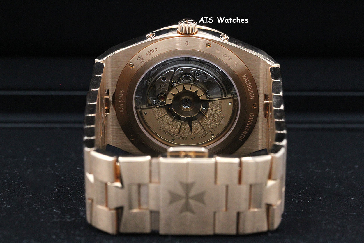 Vacheron Constantin 4300V Overseas Perpetual Calendar 18K Rose Gold Blue Dial BP