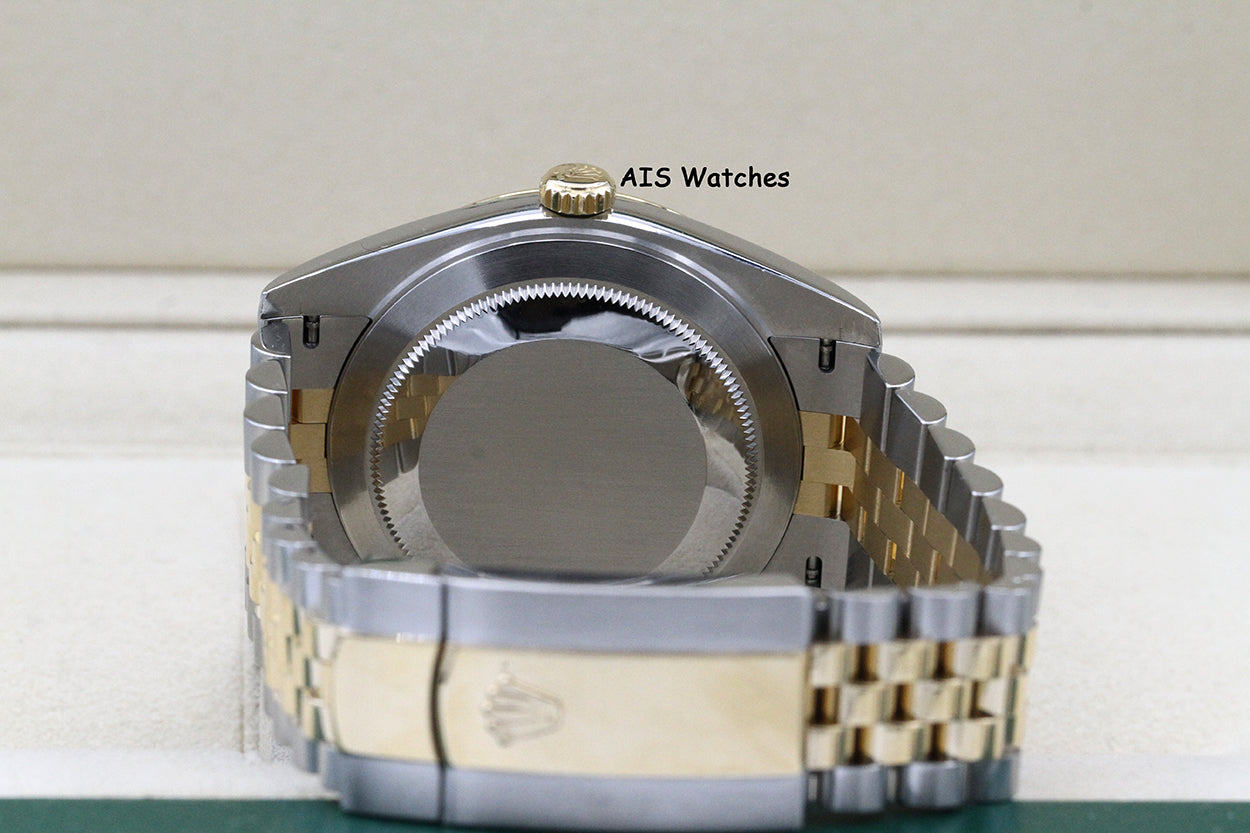 Rolex 126333 DateJust 41MM 18K YG/SS White Stick Dial Jubilee 2020 B&P