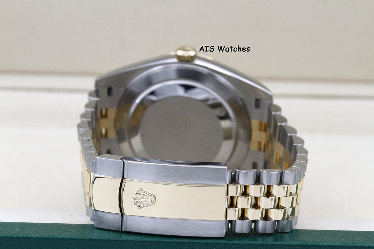 Rolex 126333 DateJust 41MM 18K YG/SS Champagne Stick Dial Jubilee Bracelet B&P