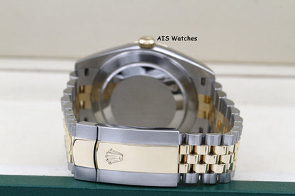 Rolex 126333 DateJust 41MM 18K YG/SS Champagne Stick Dial Jubilee Bracelet B&P
