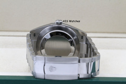 Rolex Datejust 41MM 126300 Black Stick Dial Oyster Bracelet 2021 B&P