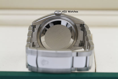 Rolex Datejust 36MM 126234 Oyster Black Stick Dial Stainless Steel B&P