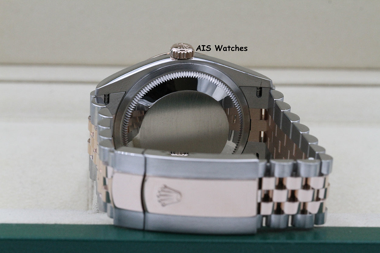 Rolex 126231 DateJust 36MM 18K RG/SS Rhodium Stick Dial Jubilee Bracelet B&P