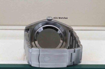 Rolex 114300 Oyster Perpetual 39MM Purple Dial 2018 Box & Papers