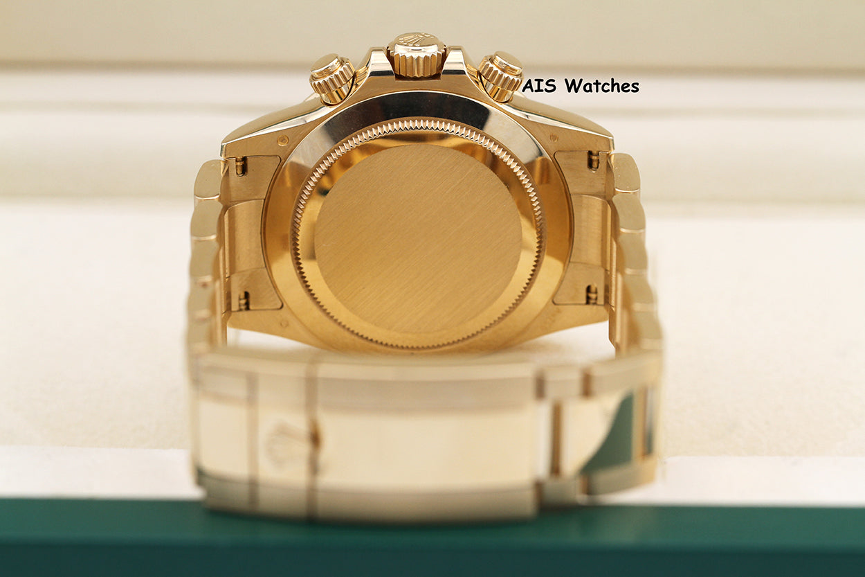Rolex 116508 Daytona Cosmograph 18K Yellow Gold White Dial B&P