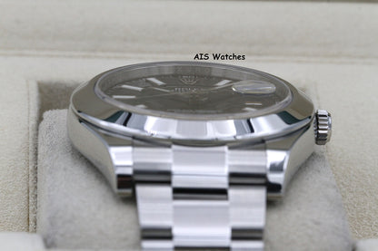 Rolex Datejust II 41MM 116300 Blue Stick Dial Stainless Steel Box & Papers