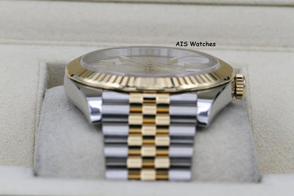 Rolex 126333 DateJust 41MM 18K YG/SS Silver Stick Dial Jubilee Bracelet 2022 Box & Papers