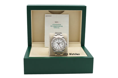 Rolex Explorer II 16570 Polar White Dial 40MM K Serial Box & Papers