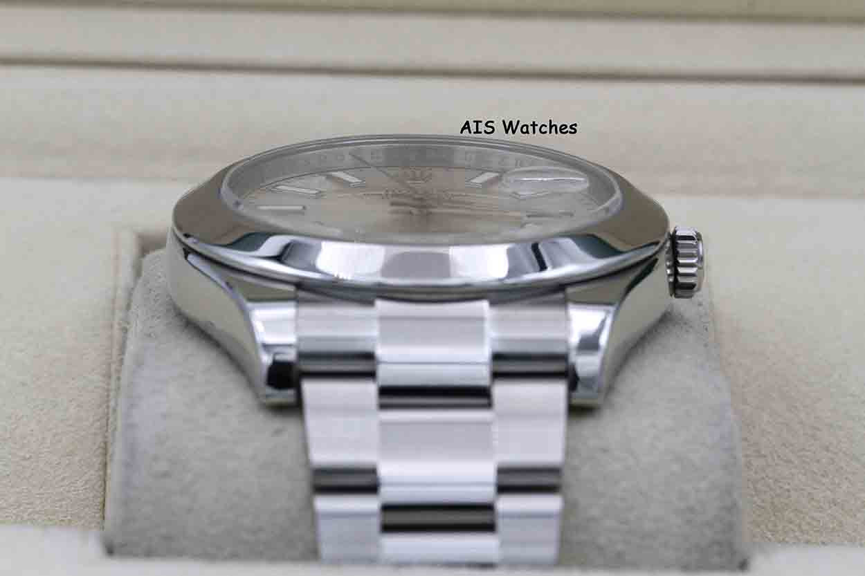 Rolex Datejust II 41MM 116300 Silver Stick Dial Stainless Steel Box & Papers