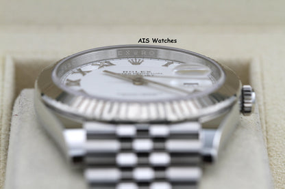 Rolex Datejust 41MM 126334 White Roman Dial Jubilee 2022 Box & Papers