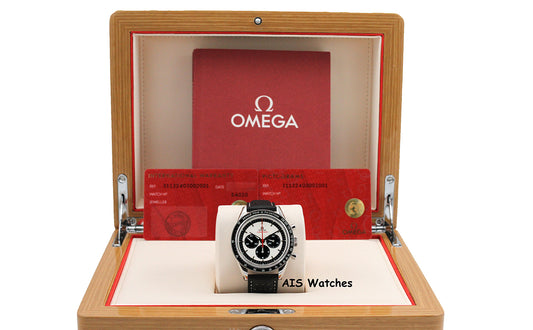 Omega Speedmaster CK2998 Pulsometer Leather Strap 311.32.40.30.02.001 Box & Papers
