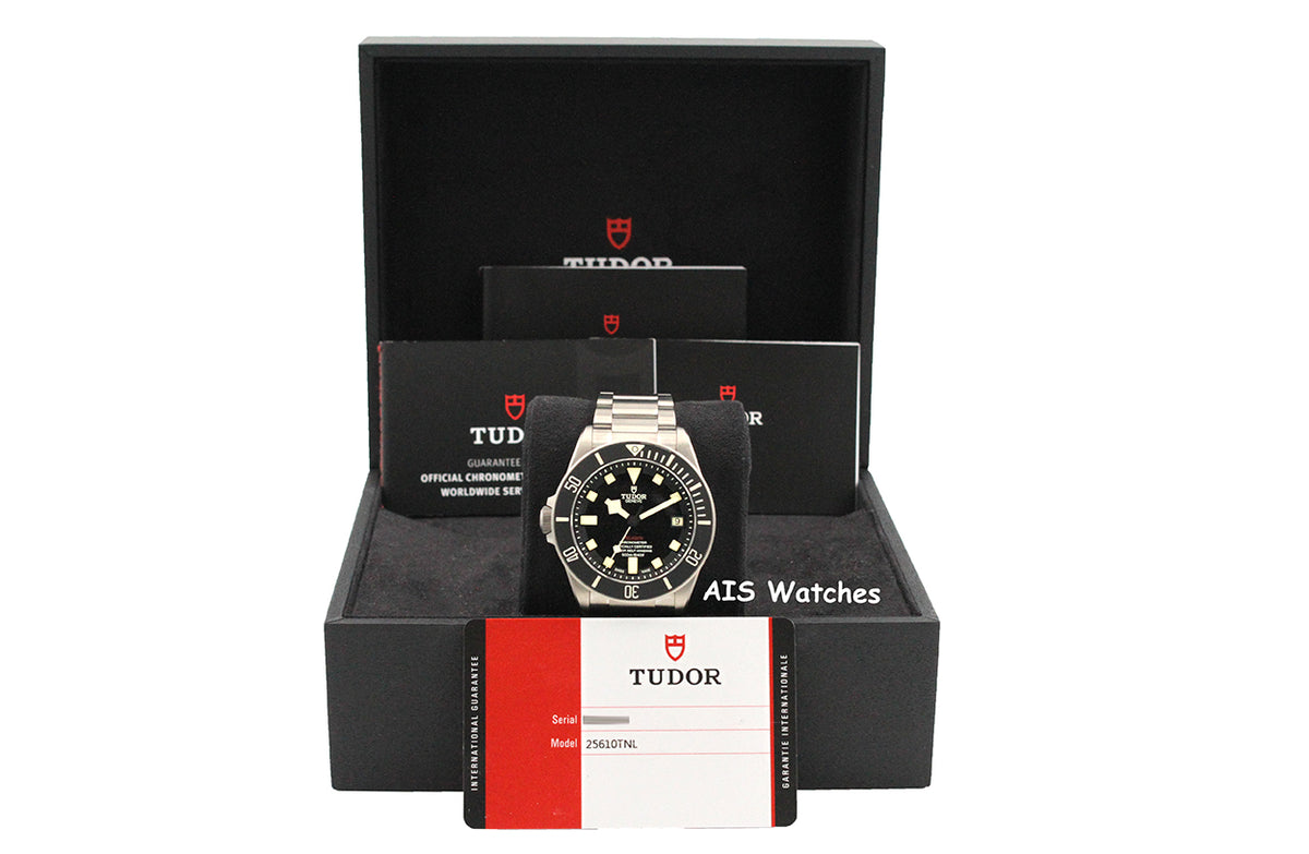 Tudor 25610TNL Pelagos Titanium LHD 42MM 2019 Black Dial Box & Paper