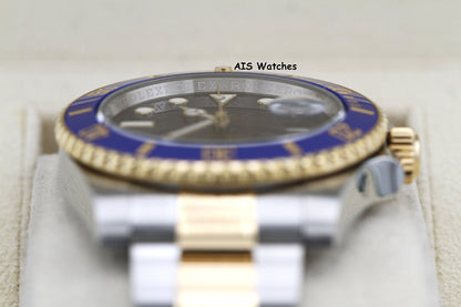 Rolex Submariner 18K YG/SS 116613LB SunBurst Blue Dial Ceramic 40MM 2019 B&P