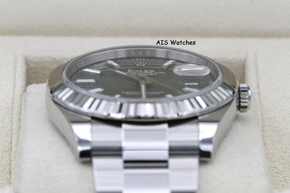 Rolex Datejust 41MM 126334 Mint Green Dial Oyster 2024 Box & Papers
