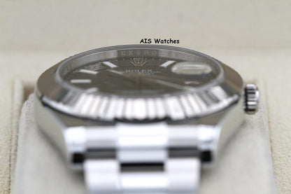 Rolex Datejust II 41MM 116334 Blue Stick Dial Stainless Steel 2017 Box & Papers