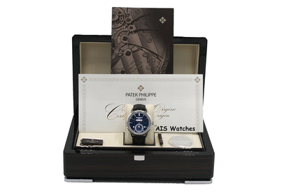 Patek Philippe Perpetual Calendar 5236P Platinum Blue Dial Box & Papers