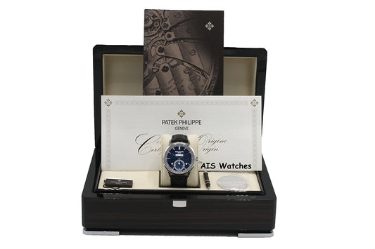 Patek Philippe Perpetual Calendar 5236P Platinum Blue Dial Box & Papers