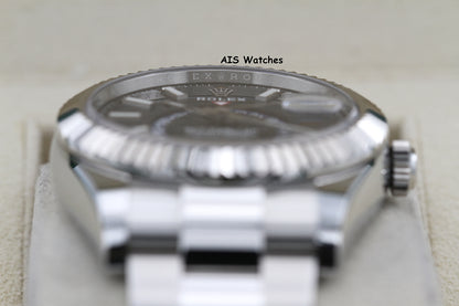 Rolex 326934 Sky-Dweller Stainless Steel Blue Dial Oyster 2021 Box & Papers