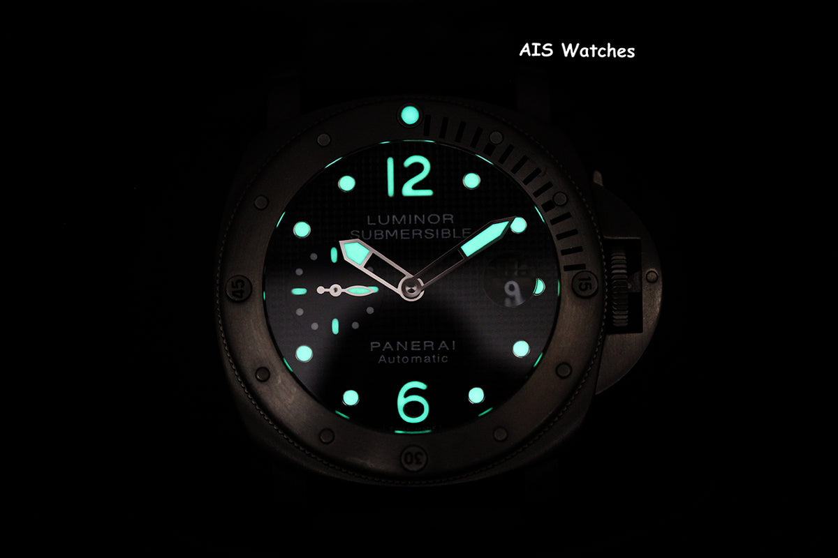 Panerai PAM 25 Luminor Submersible Hobnail 44MM Black Titanium