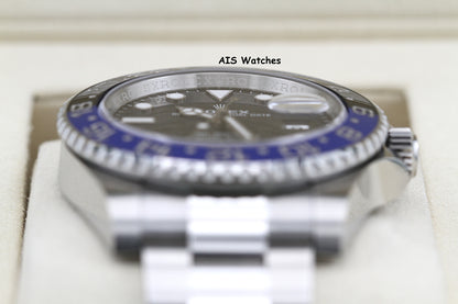 BNIB Rolex GMT Master II 126710BLNR Batman Oyster Bracelet Ceramic Bezel BP