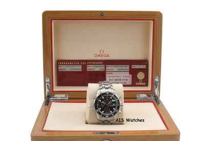 Omega Seamaster Diver 213.30.42.40.01.001 300M Automatic 41.5 Chronograph SS Bracelet B&P