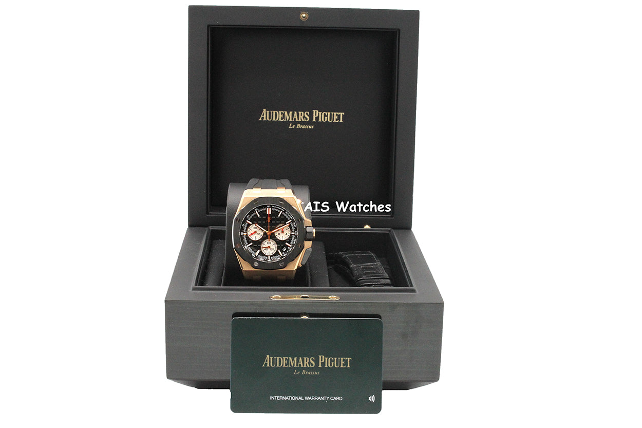 Audemars Piguet 26420RO.OO.A002CA.01 Royal Oak Offshore Rose Gold 43MM Black BP