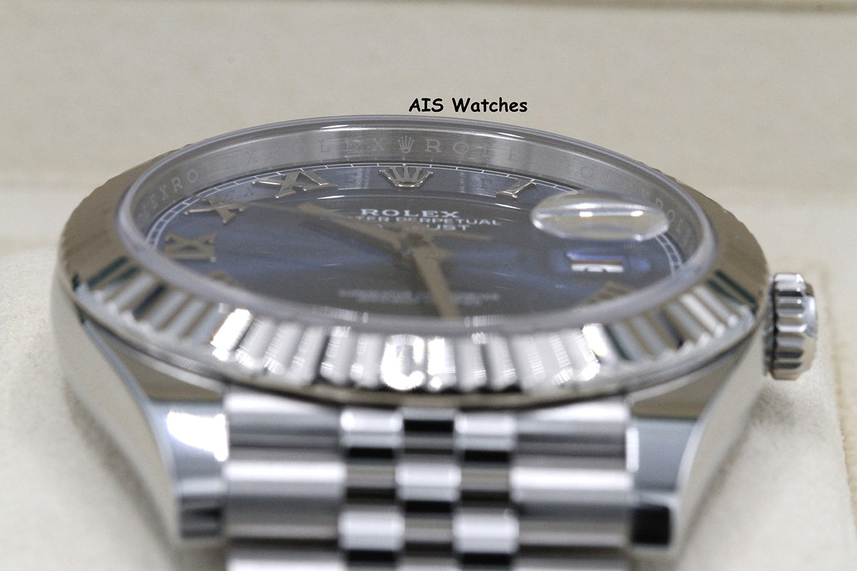 Rolex Datejust 41MM 126334 Blue Roman Dial Jubilee 2025 Box & Papers
