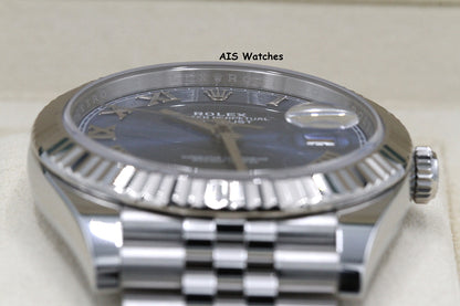 Rolex Datejust 41MM 126334 Blue Roman Dial Jubilee 2025 Box & Papers