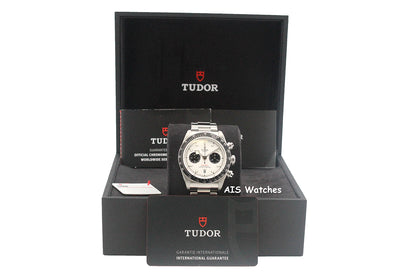Tudor 79360N Black Bay Chronograph 41MM White Dial Stainless Steel Bracelet B&P