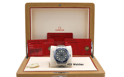 Omega Seamaster 300M SS 42MM Diver White Wave Dial 210.30.42.20.06.001 B&P