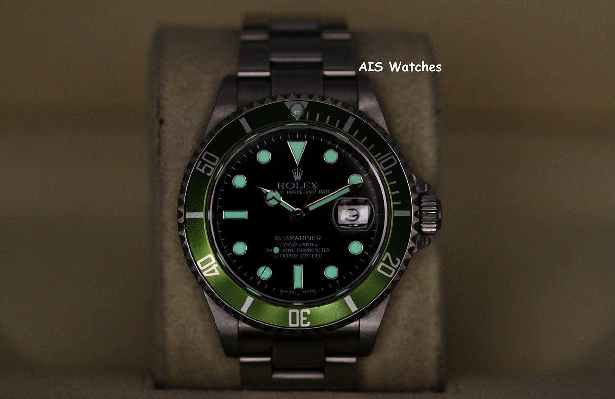 Rolex Submariner 16610LV 50th Anniversary Kermit F Serial