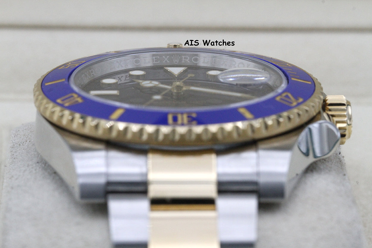 Rolex Submariner 18K YG/SS 116613LB SunBurst Blue Dial Ceramic 40MM 2018 B&P