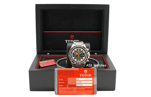 Tudor 70330N Heritage Chrono Grey Stainless Steel 42MM Box & Papers