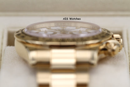 Rolex 116508 Daytona Cosmograph 18K Yellow Gold White Dial B&P