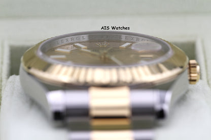 Rolex 116333 DateJust II 18K YG/SS Slate Champagne Stick Dial Oyster Rolex CPO