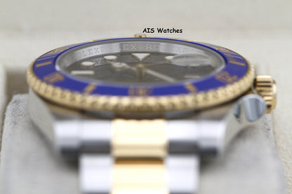 Rolex Submariner 18K YG/SS 116613LB SunBurst Blue Dial Ceramic 40MM 2018 B&P