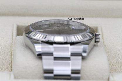 BNIB Rolex Datejust 41MM 126334 Wimbledon Slate Roman Dial Oyster Box & Papers
