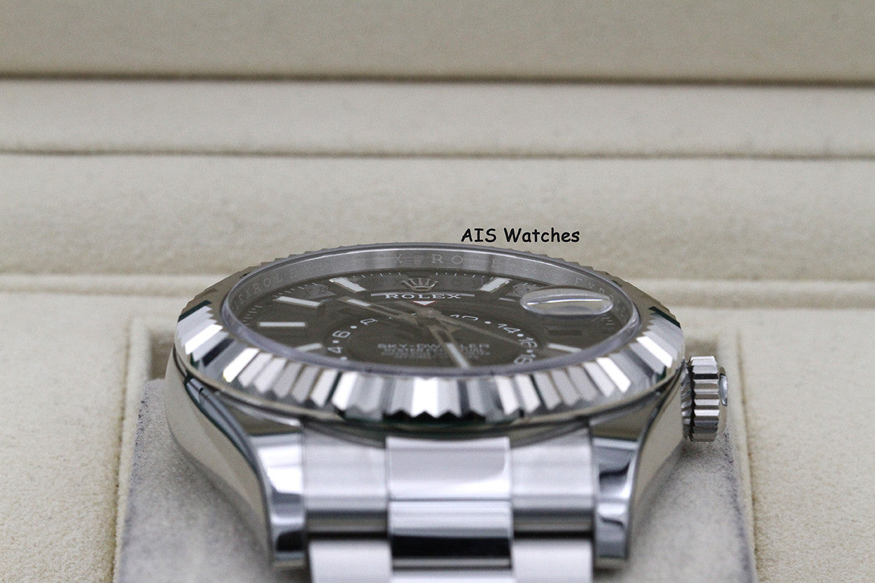 Rolex 326934 Sky-Dweller Stainless Steel Black Dial Oyster 2021 Box & Papers