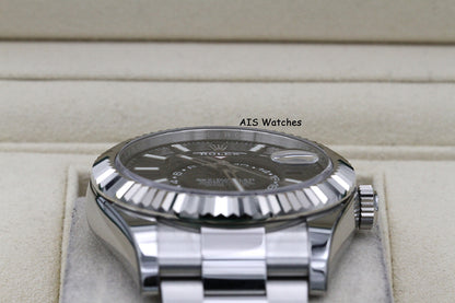 Rolex 326934 Sky-Dweller Stainless Steel Black Dial Oyster 2021 Box & Papers