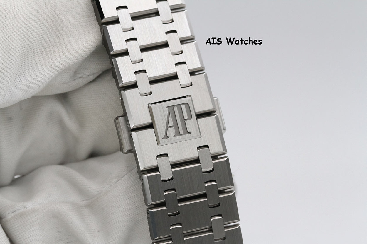 BNIB Audemars Piguet 26240ST 41MM Royal Oak Chronograph Blue Dial B&P