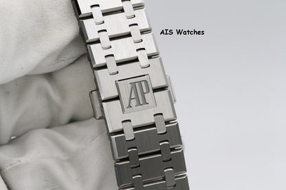 BNIB Audemars Piguet 26240ST 41MM Royal Oak Chronograph Blue Dial B&P