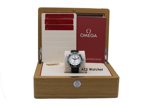 BNIB Omega Seamaster 300M 42MM Diver White Wave Dial 210.32.42.20.04.001 Box & Papers