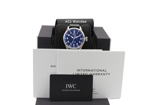 IWC Schaffhausen IW329303 Big Pilot 43MM Blue Dial Leather Strap BP