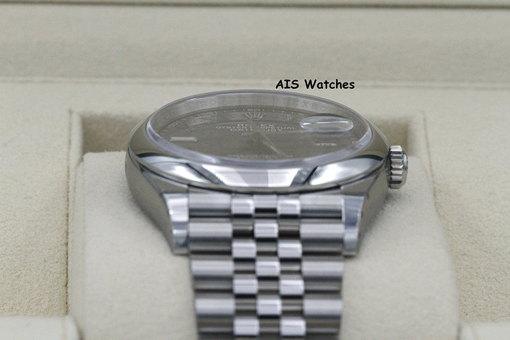 BNIB Rolex Datejust 36MM 126200 Slate Roman Dial Jubilee Box & Papers