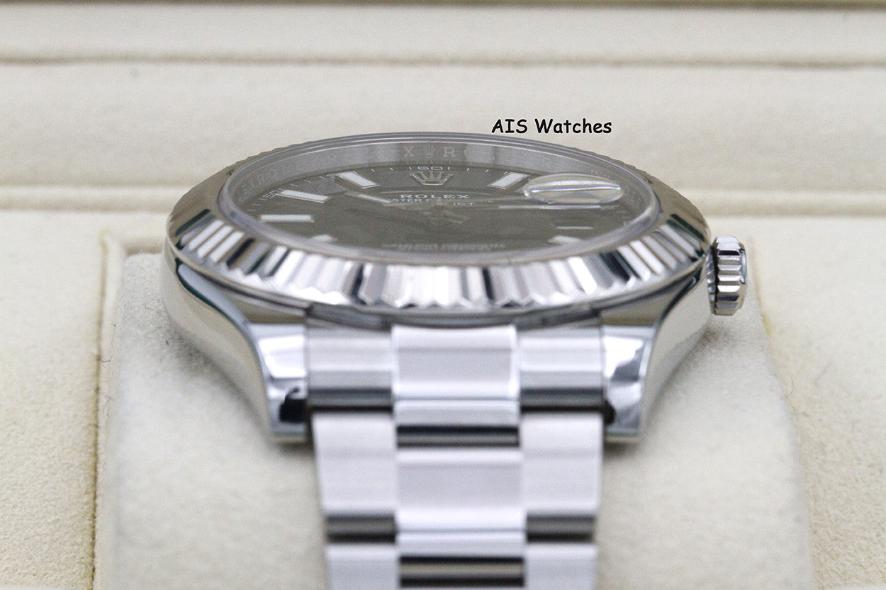 Rolex Datejust II 41MM 116334 Black Stick Dial Stainless Steel Box & Papers