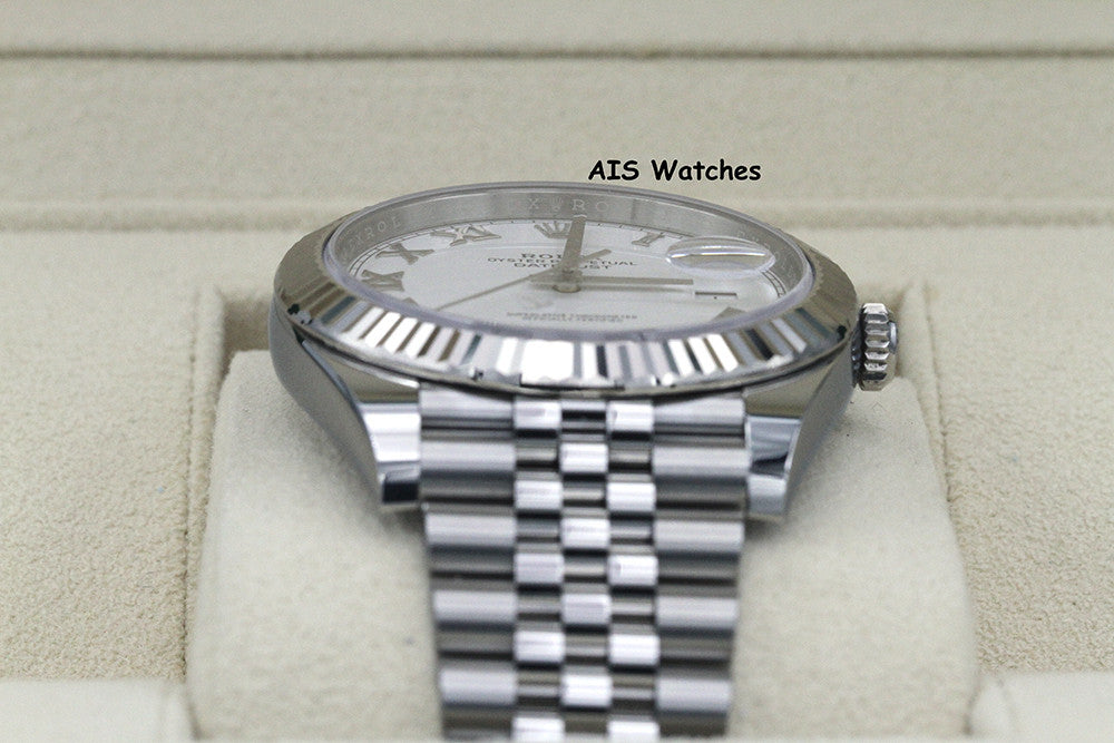 BNIB Rolex Datejust 41MM 126334 White Roman Dial Jubilee Box & Papers