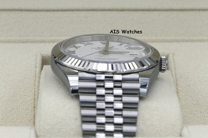 BNIB Rolex Datejust 41MM 126334 White Roman Dial Jubilee Box & Papers